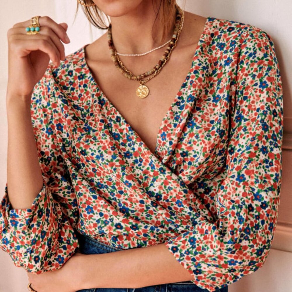 Sezane Ginna Blouse in Hanoi (36/S)